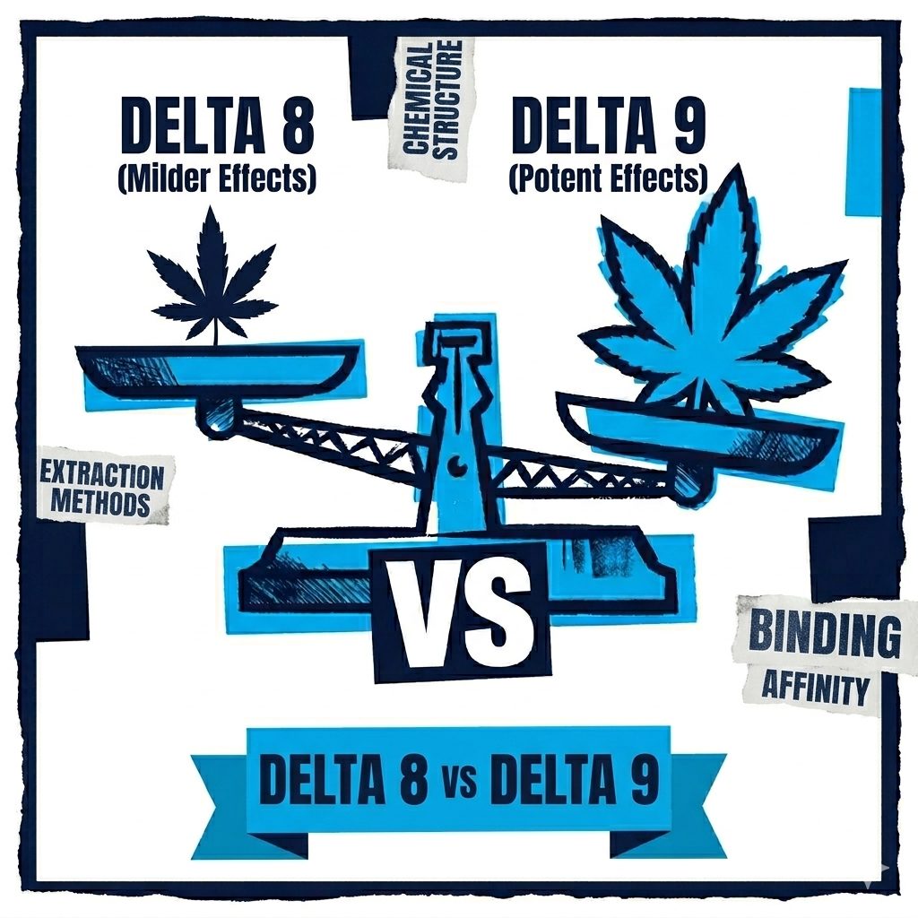 Delta 8 vs Delta 9: What's the Difference?
